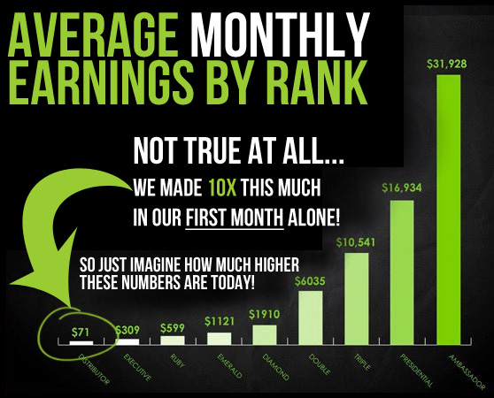 It Works Monthly Income Chart